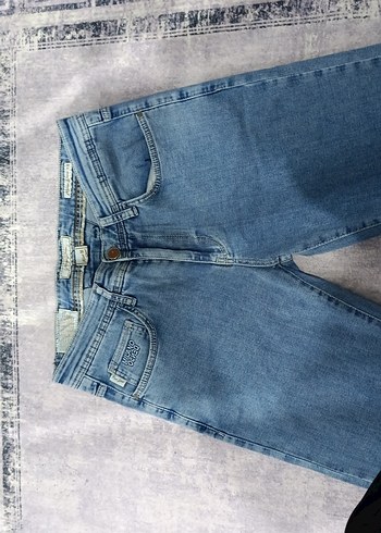 Erkek Mavi Regular Fit Denim Jean Pantolon - Görsel 7