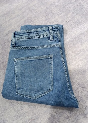 Erkek Mavi Regular Fit Denim Jean Pantolon - Görsel 8
