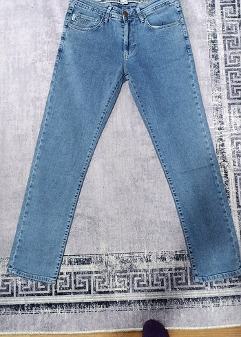 Erkek Mavi Regular Fit Denim Jean Pantolon - Görsel 2