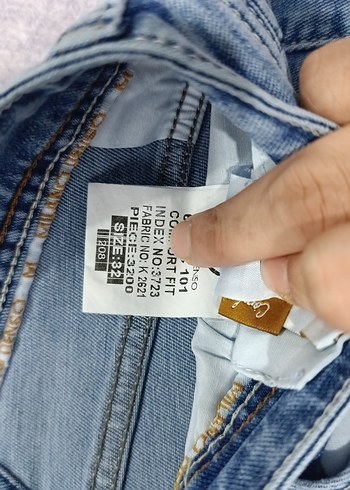Erkek Mavi Regular Fit Denim Jean Pantolon - Görsel 6