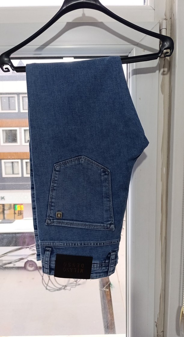 Erkek Mavi Regular Fit Denim Jean Pantolon - Görsel 3