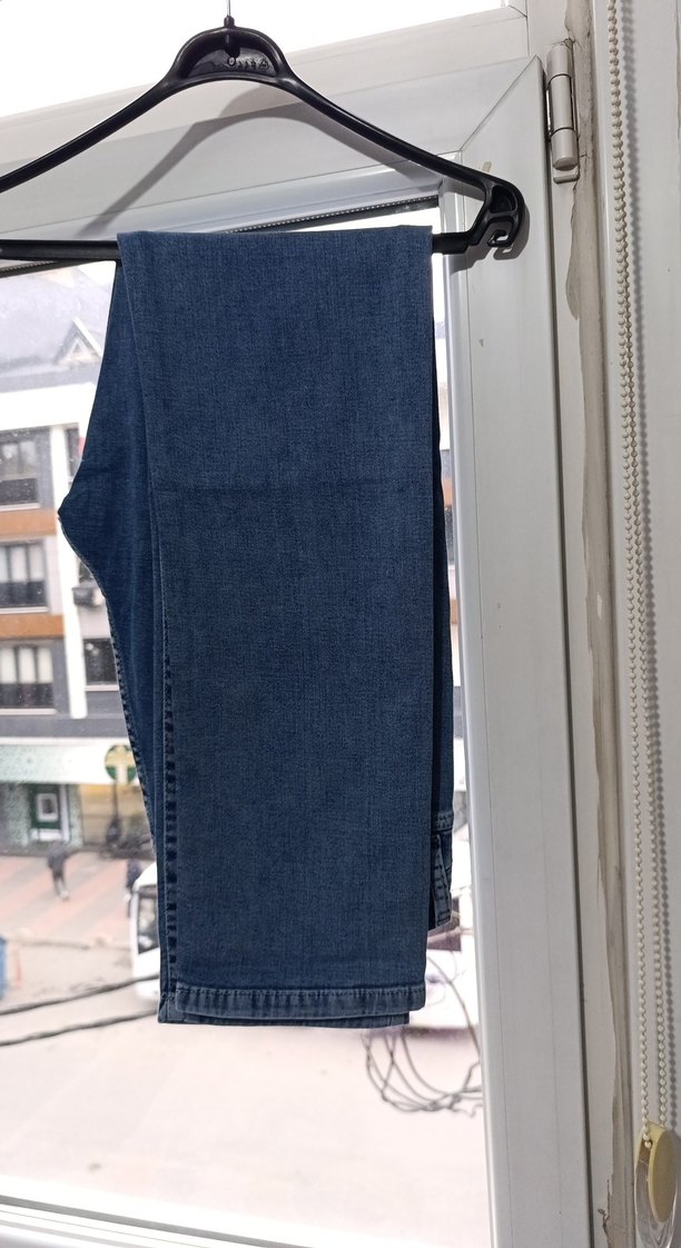 Erkek Mavi Regular Fit Denim Jean Pantolon - Görsel 5