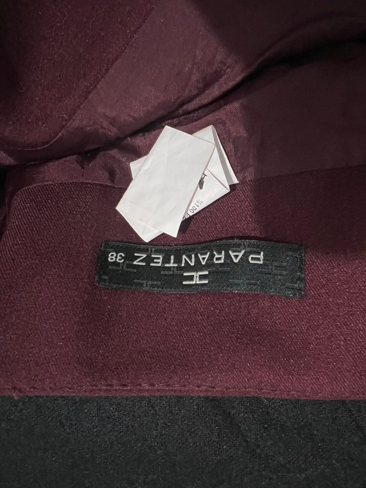 Bordo Uzun Salaş Kadın Etek - Görsel 3