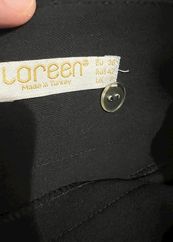 Siyah Dökümlü Kadın Uzun Etek - Görsel 4