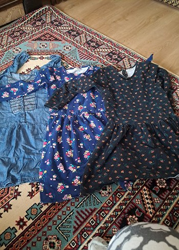 Çiçek Desenli Bohem Kız Elbise - Görsel 2