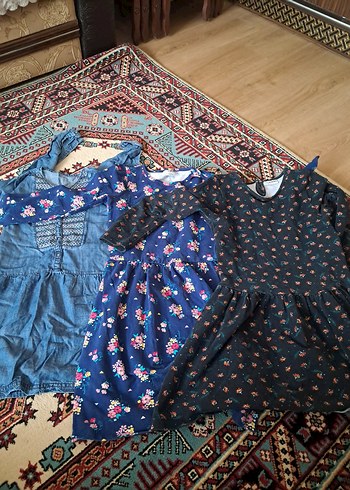 Çiçek Desenli Bohem Kız Elbise - Görsel 3