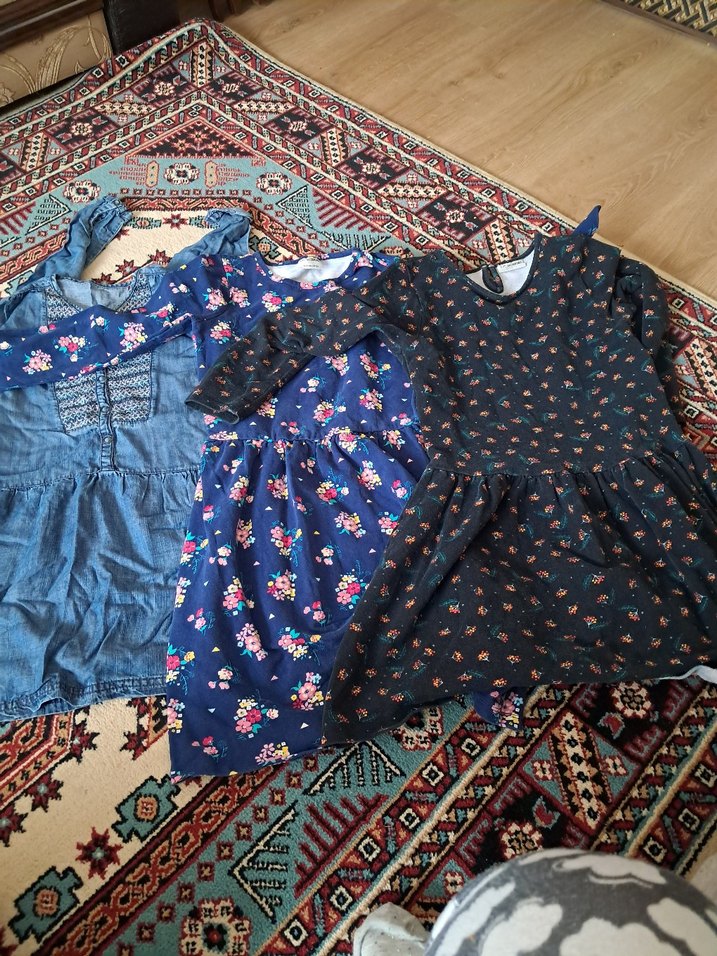 Çiçek Desenli Bohem Kız Elbise - Görsel 2