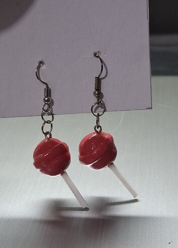 El yapımı lolipop küpe