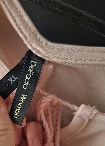 Defacto Toz Pembe Kısa Kollu Tişört