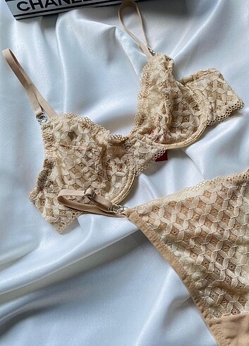 l Beden İç Çamaşırı Takımı - Lingerie - Lattice Charm