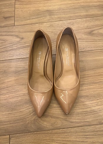 36 Beden Bej Stiletto Topuklu Kadın Ayakkabı