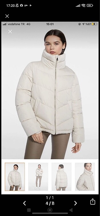 Zara Stradivarius şişme mont