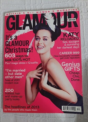 Katy Perry Glamour 2013 Aralık Sayısı