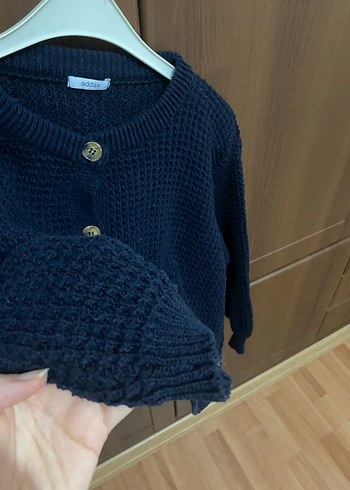 Kadın Lacivert Örgü Hırka - Görsel 3