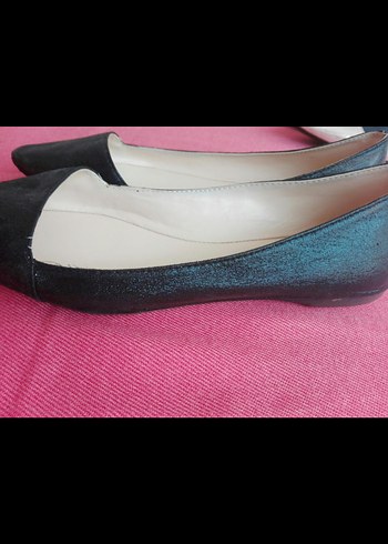 Klasik Lacivert Stiletto Topuklu Kadın Babet - Görsel 2