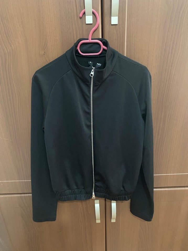 Siyah  Fermuarlı Kadın Ceket - Görsel 3