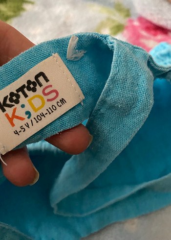 Turkuaz Askılı Keten Crop Top - Görsel 2