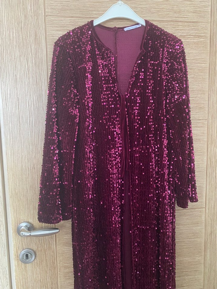 Pul payet hırka - Görsel 4