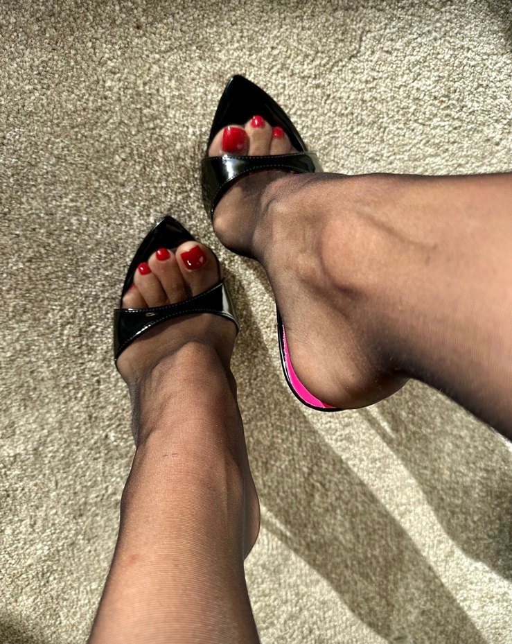 Parlak Siyah Stiletto Kadın Topuklu - Görsel 2