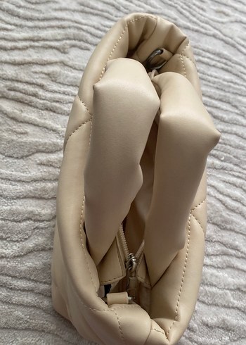 Bej Pliseli Kadın Çanta - Görsel 2