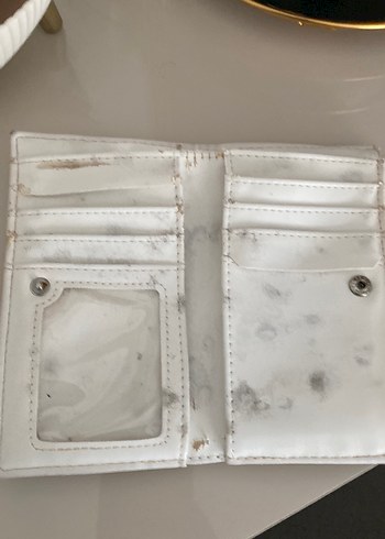 Parlak Beyaz Mermer Desenli Kadın Portföy Çanta - Görsel 2