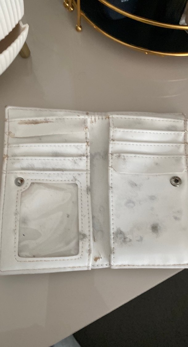 Parlak Beyaz Mermer Desenli Kadın Portföy Çanta - Görsel 2