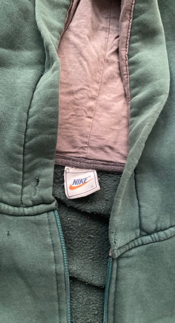 Erkek Yeşil Fermuarlı Kapüşonlu Sweatshirt - Görsel 2