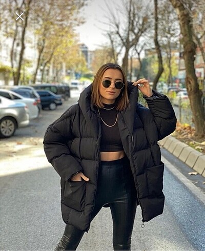 Oversize Şişme Mont
