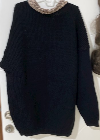 Leopar Desenli Düğmeli Triko Kadın Ceket - Görsel 6