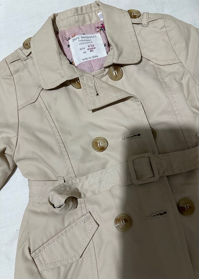 Zara bebek trençkot - Görsel 2