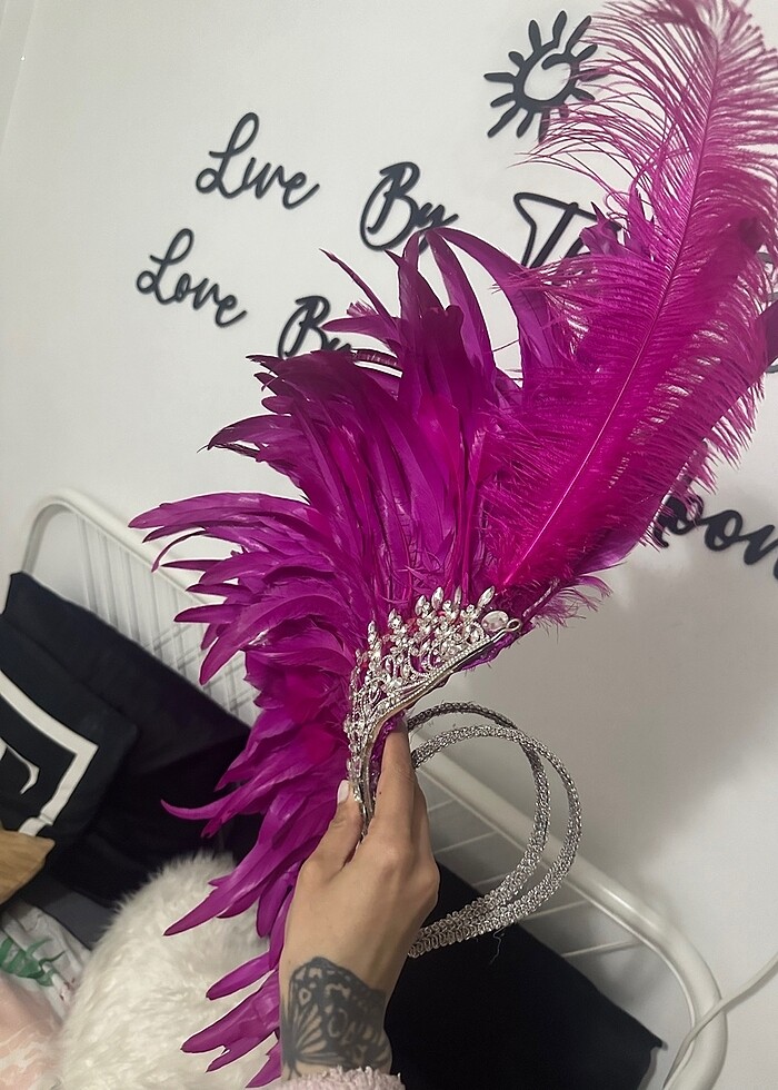 Dans tüylü başlık - Görsel 3