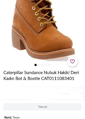Caterpillar Sundance Tarçın Topuklu Kadın Bot