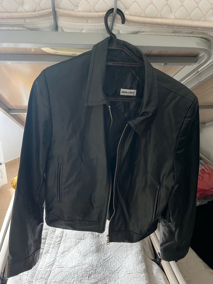 Fermuarlı Siyah Midi Kadın Ceket - Görsel 3