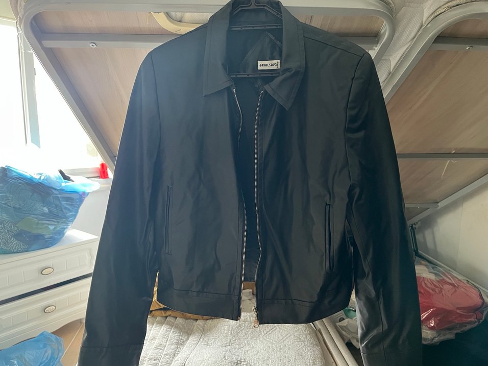 Fermuarlı Siyah Midi Kadın Ceket - Görsel 4