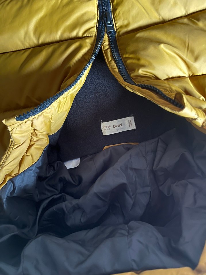 Sarı Erkek Çocuk Fermuarlı Mont - Görsel 5