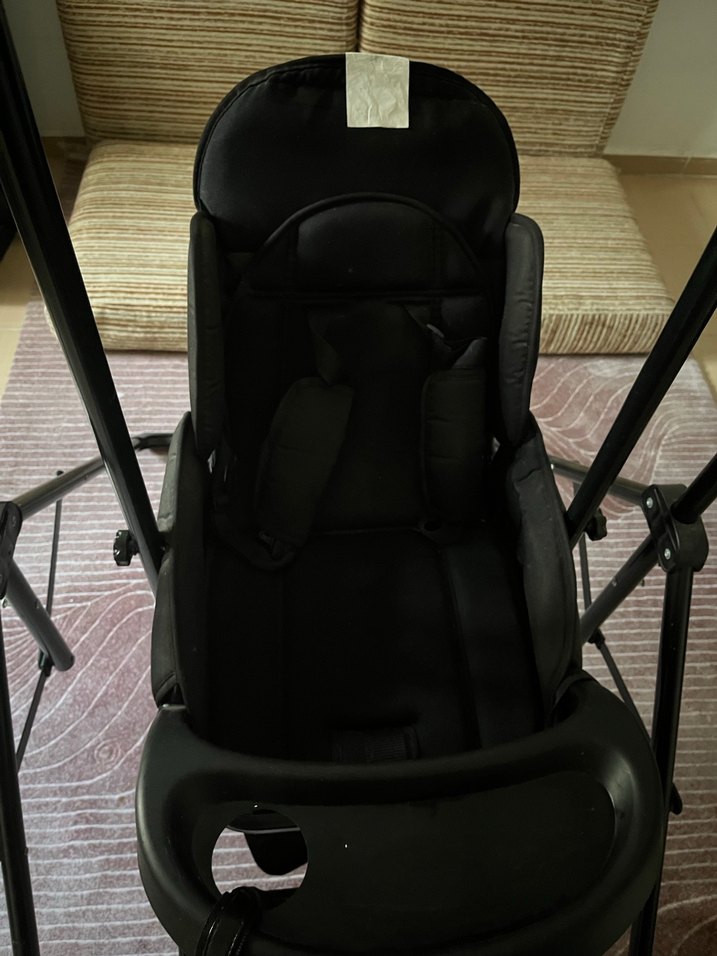 Siyah Bebek Mama Sandalyesi - Görsel 5