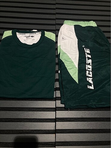 xl Beden Lacoste şortlu takım