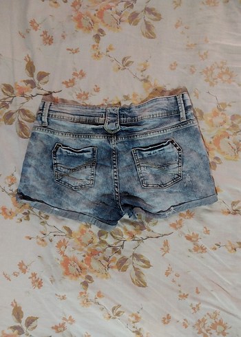 Koton denim kot mini şort düşük bel