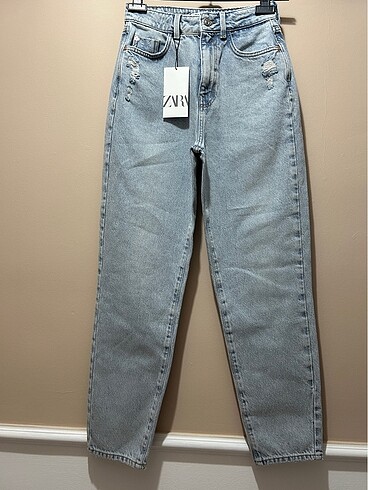 ZARA ORJINAL MOM JEANS 34 Beden