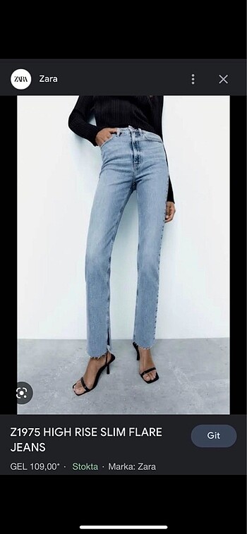 ZARA Orjinal SLIM Flare Model 36 Beden