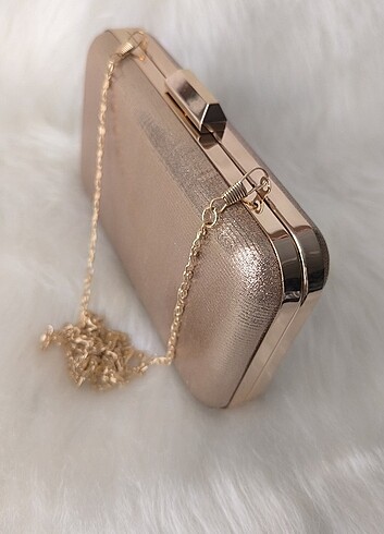 Beden çeşitli Renk Bronz renk abiye clutch