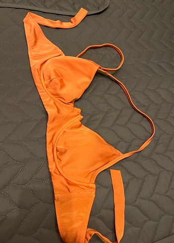 Turuncu Strappy Kadın Bikini Üstü - Görsel 2