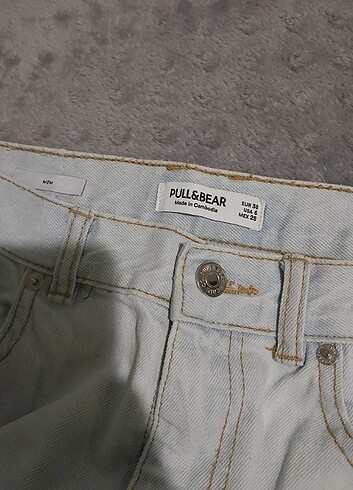 Pull and Bear Pull&Bear Buz Mavisi Mom Jeans