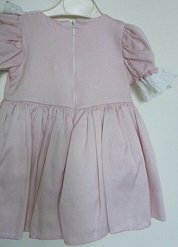 12-18 Ay Beden pembe Renk Kız bebek elbise 
