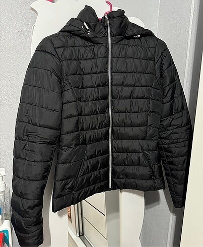 xs Beden siyah Renk Zara orijinal mont