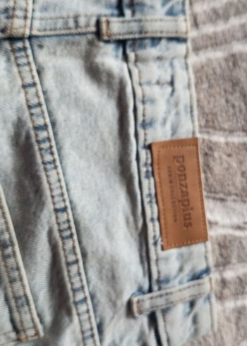 Kadın açık mavi Mini Jean Şort - Görsel 3