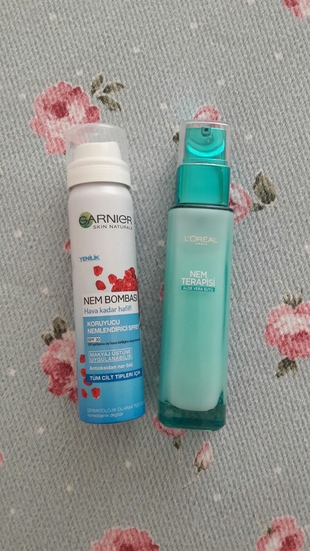 ikisi de sadece denendi ve çok yeni alındı.Nem bombasi spf 30 ic