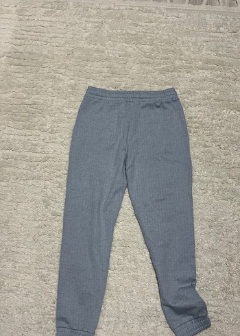 Bebe mavisi  Erkek örme  Rahat Kesim Pantolon - Görsel 3