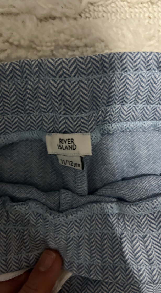 Bebe mavisi  Erkek örme  Rahat Kesim Pantolon - Görsel 2