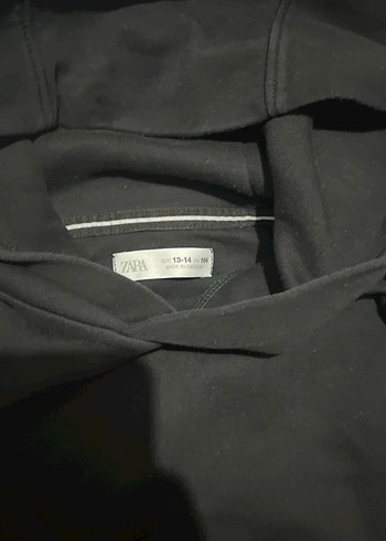 Siyah Kapüşonlu Erkek çocuk Sweatshirt - Görsel 7